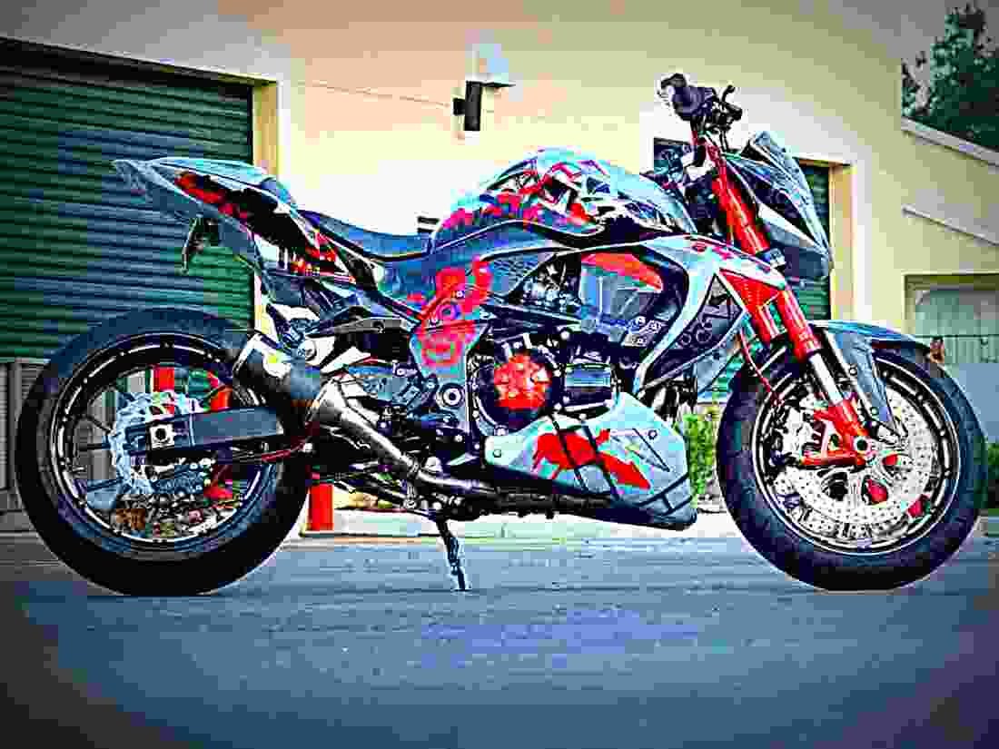 Kawasaki Z 1000 2003 4 motorbike A4 Photo Print