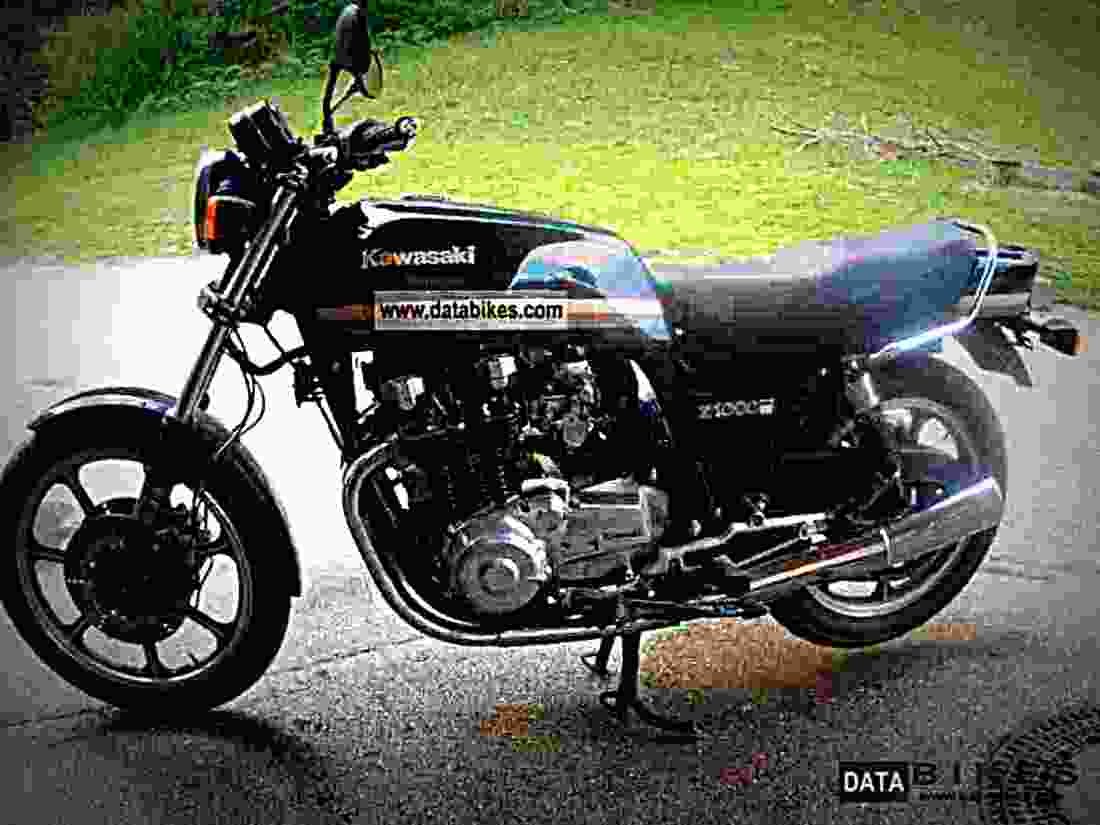 Kawasaki Z 1000 J 1982 6 motorbike A4 Photo Print