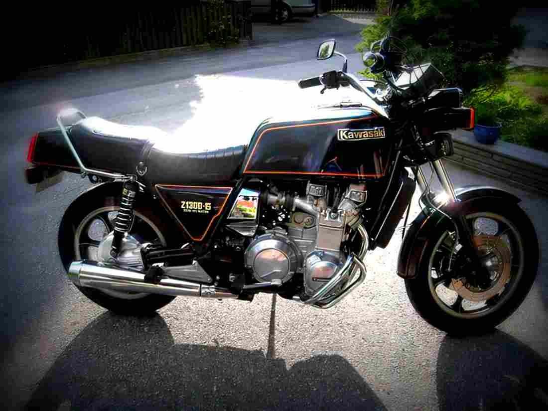 Kawasaki Z 1300 DFI (reduced effect) 1985 3 motorbike A4 Photo Print