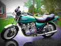 Kawasaki Z 200 1977 6 motorbike A4 Photo Print
