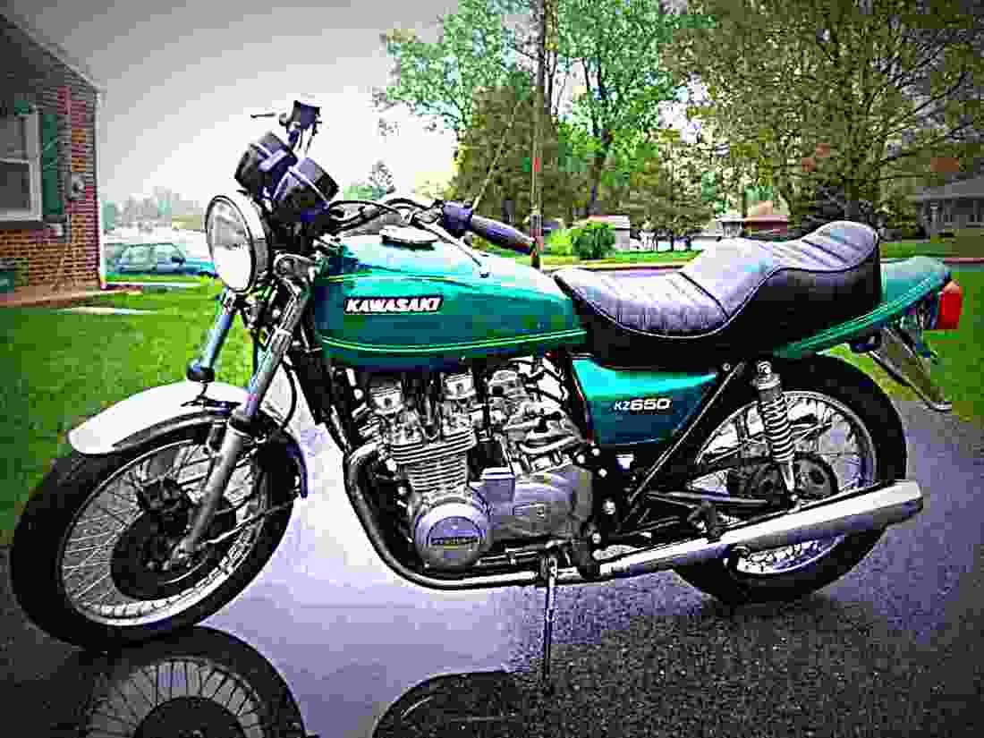 Kawasaki Z 200 1977 6 motorbike A4 Photo Print