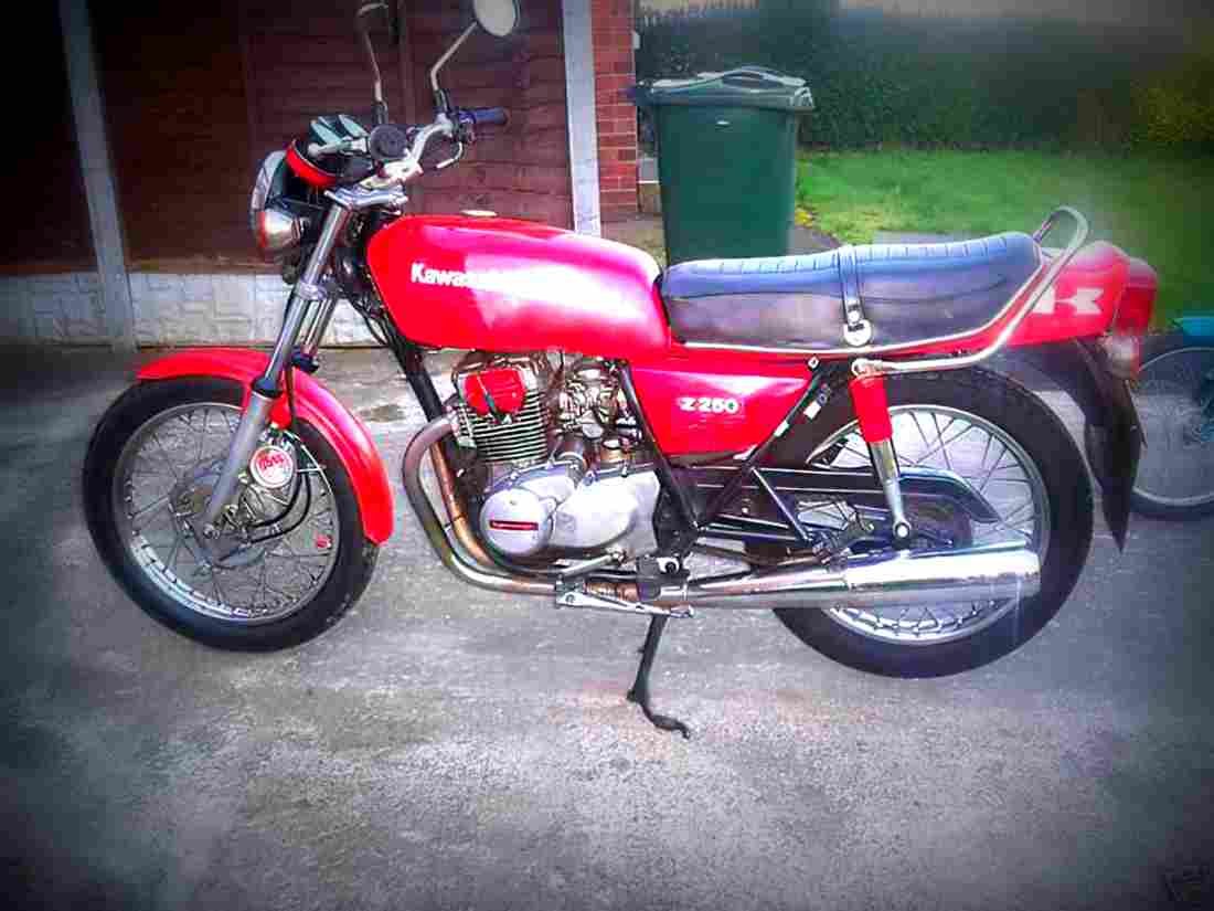 Kawasaki Z 250 A 1983 6 motorbike A4 Photo Print