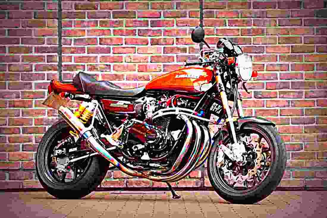 Kawasaki Z 400 1975 3 motorbike A4 Photo Print
