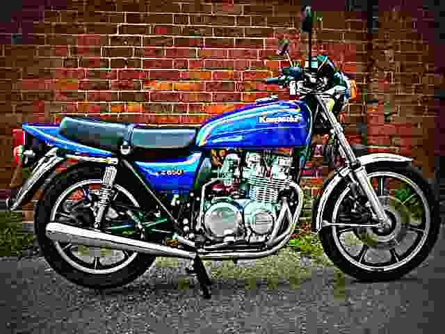 Kawasaki Z 650 C 1978 1 motorbike A4 Photo Print