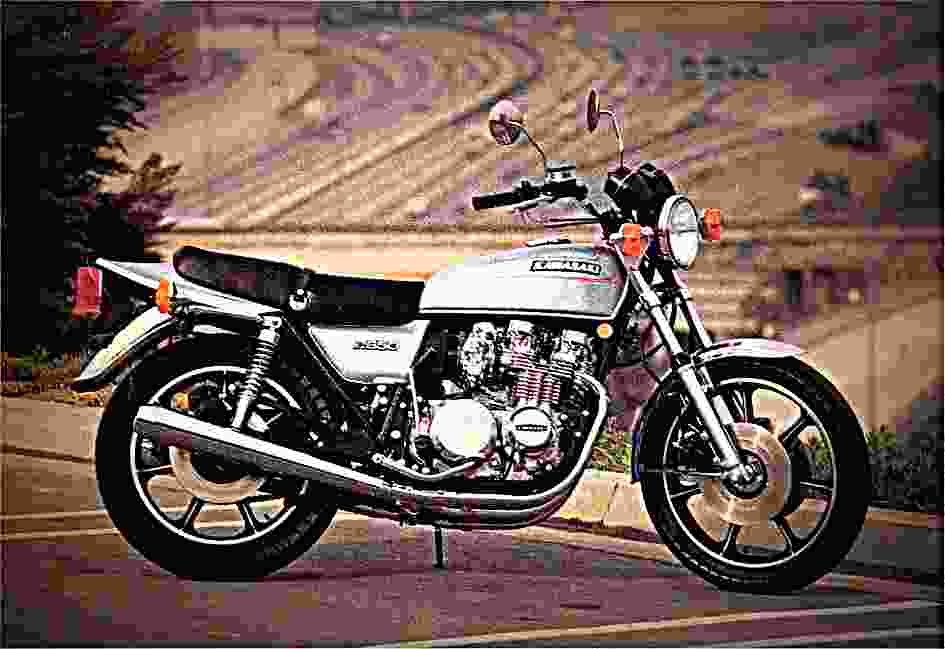 Kawasaki Z 650 C 1978 6 motorbike A4 Photo Print
