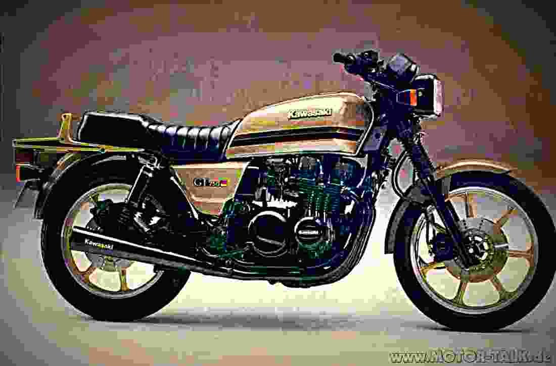 Kawasaki Z 750 GT 1983 3 motorbike A4 Photo Print
