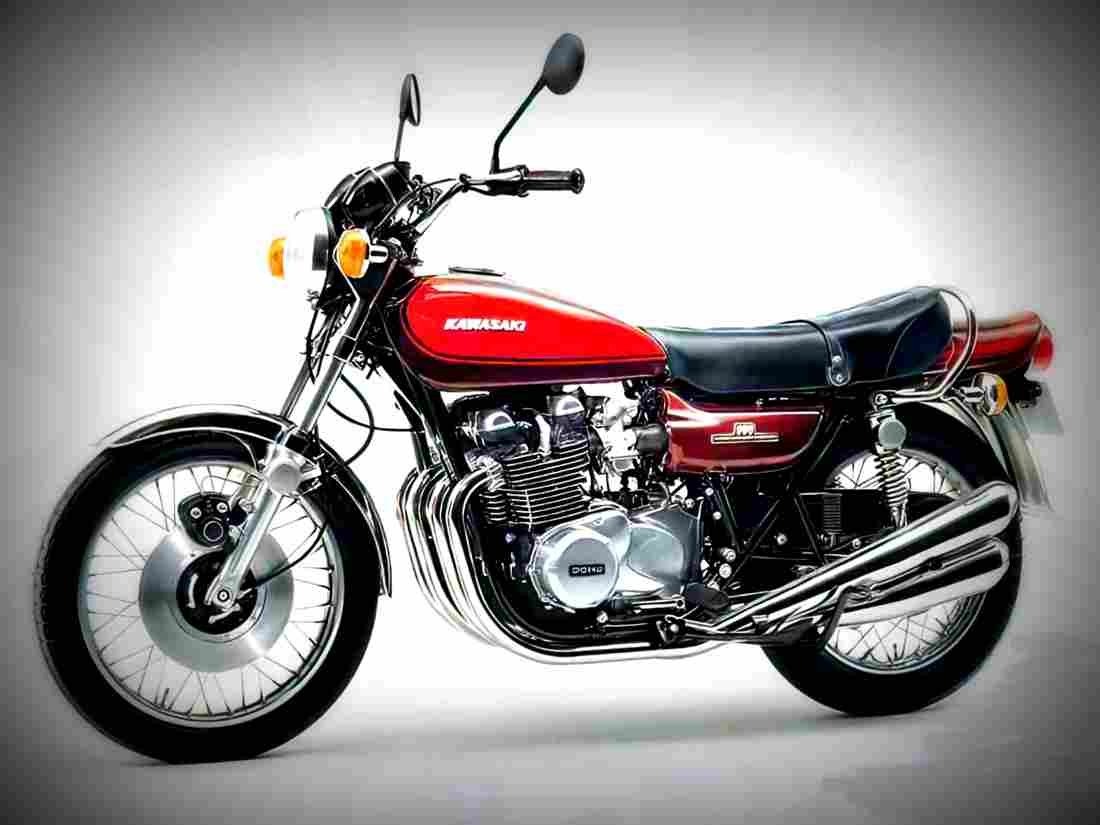 Kawasaki Z 900 1975 4 motorbike A4 Photo Print