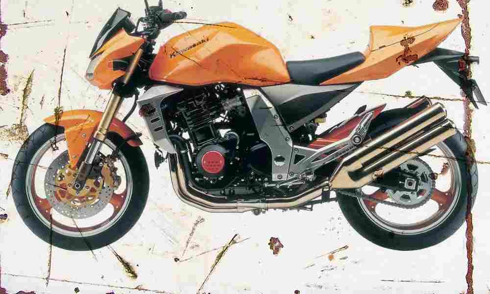 Kawasaki Z1000 2003 Aged Vintage A4 Photo Print