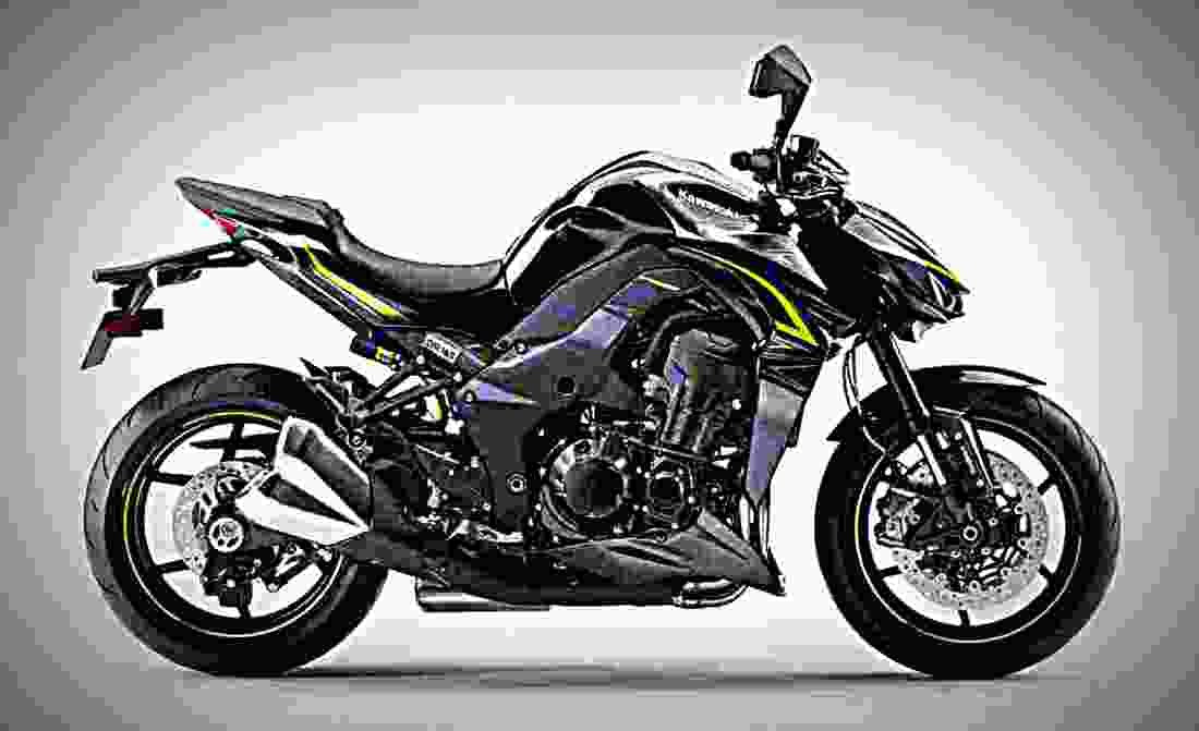 Kawasaki Z1000 2017 3 motorbike A4 Photo Print