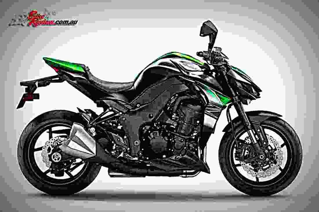 Kawasaki Z1000 2017 4 motorbike A4 Photo Print
