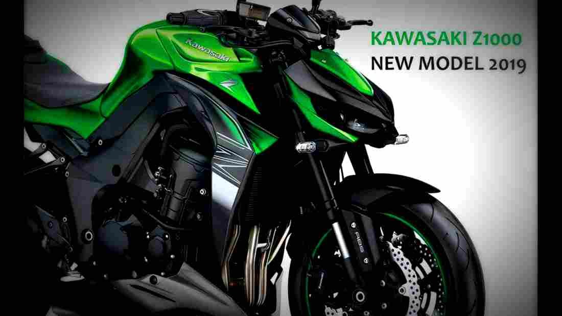 Kawasaki Z1000 2019 4 motorbike A4 Photo Print