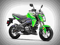 Kawasaki Z125 2017 2 motorbike A4 Photo Print