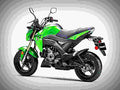 Kawasaki Z125 2017 3 motorbike A4 Photo Print