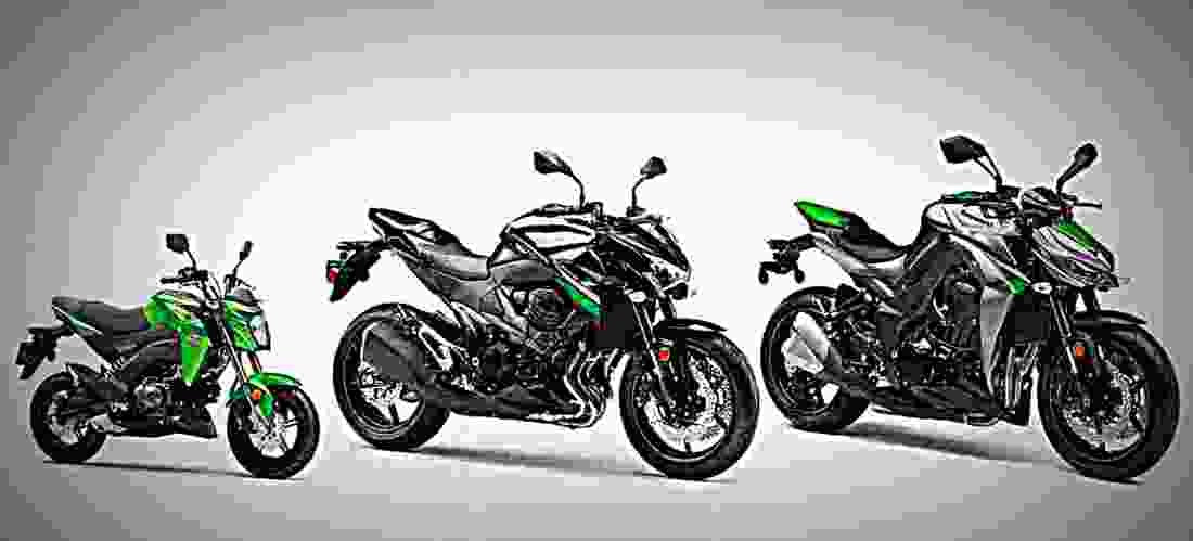 Kawasaki Z125 2017 4 motorbike A4 Photo Print