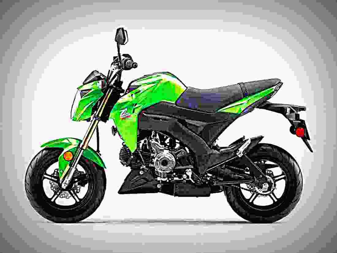 Kawasaki Z125 Pro 2017 3 motorbike A4 Photo Print
