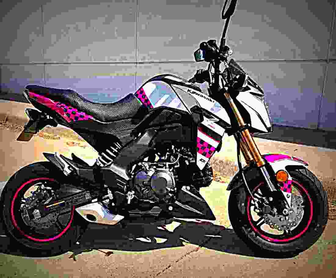 Kawasaki Z125 Pro 2018 3 motorbike A4 Photo Print