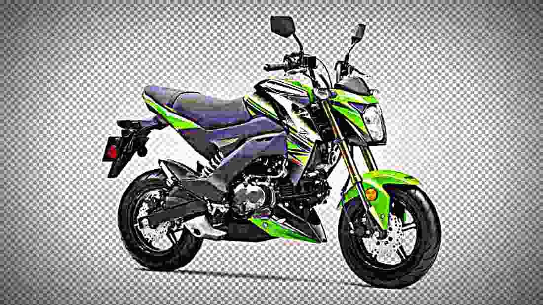 Kawasaki Z125 Pro KRT Edition 2018 2 motorbike A4 Photo Print