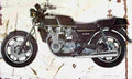 Kawasaki Z1300 1978 Aged Vintage A4 Photo Print