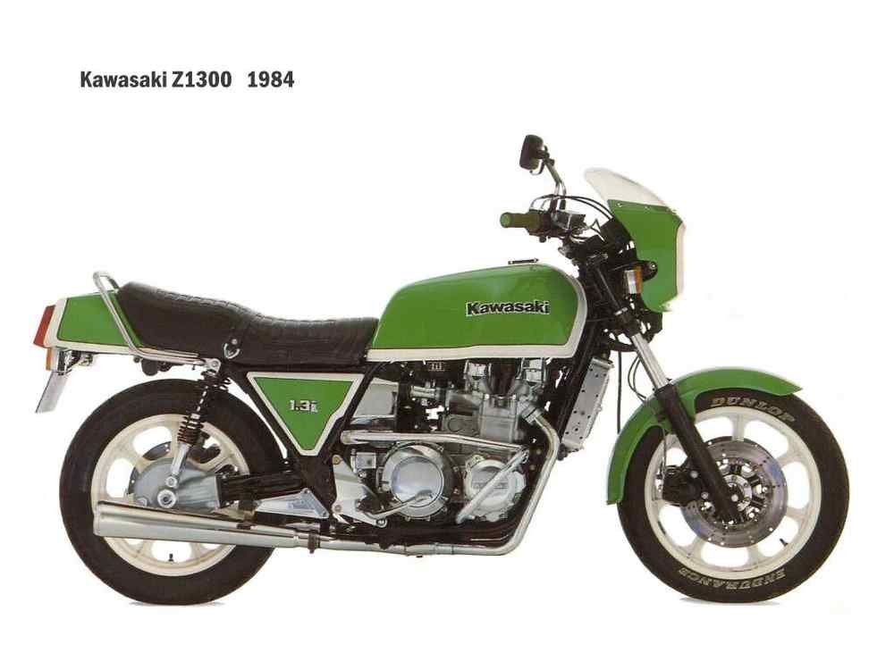 Kawasaki Z1300 1984 motorbike A4 Photo Print