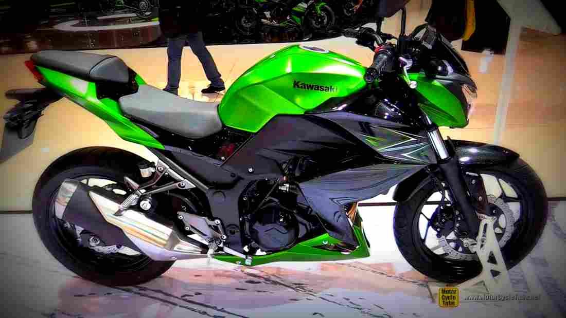 Kawasaki Z300 2017 2 motorbike A4 Photo Print