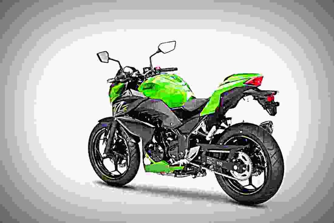 Kawasaki Z300 Performance 2017 2 motorbike A4 Photo Print