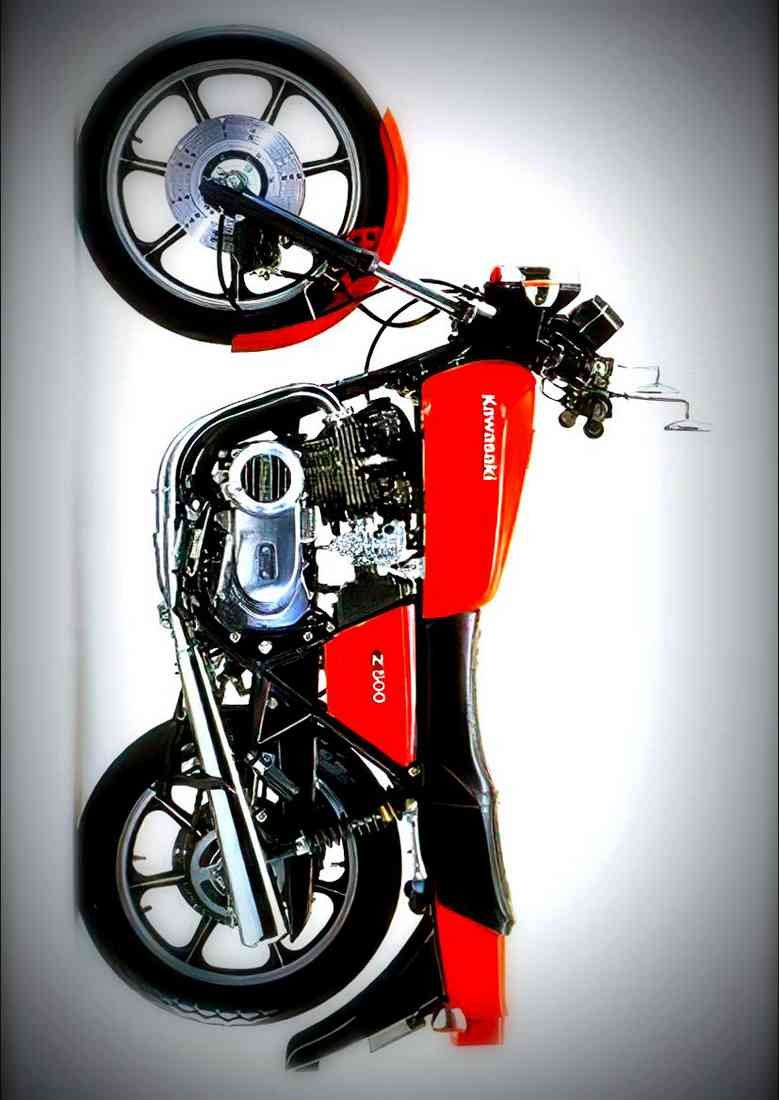 Kawasaki Z500 79 1 A4 Photo Print