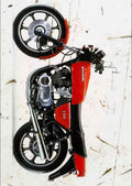 Kawasaki Z500 79 1 aged A4 Photo Print