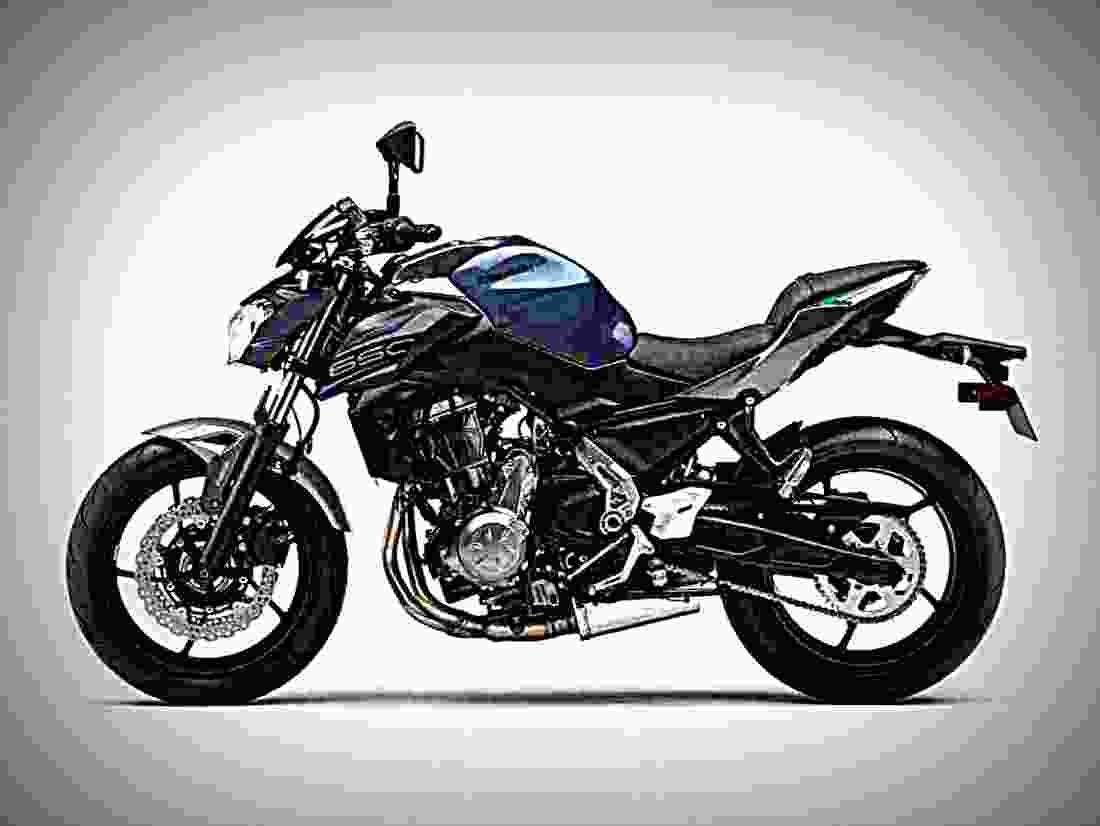 Kawasaki Z650 ABS 2019 2 motorbike A4 Photo Print