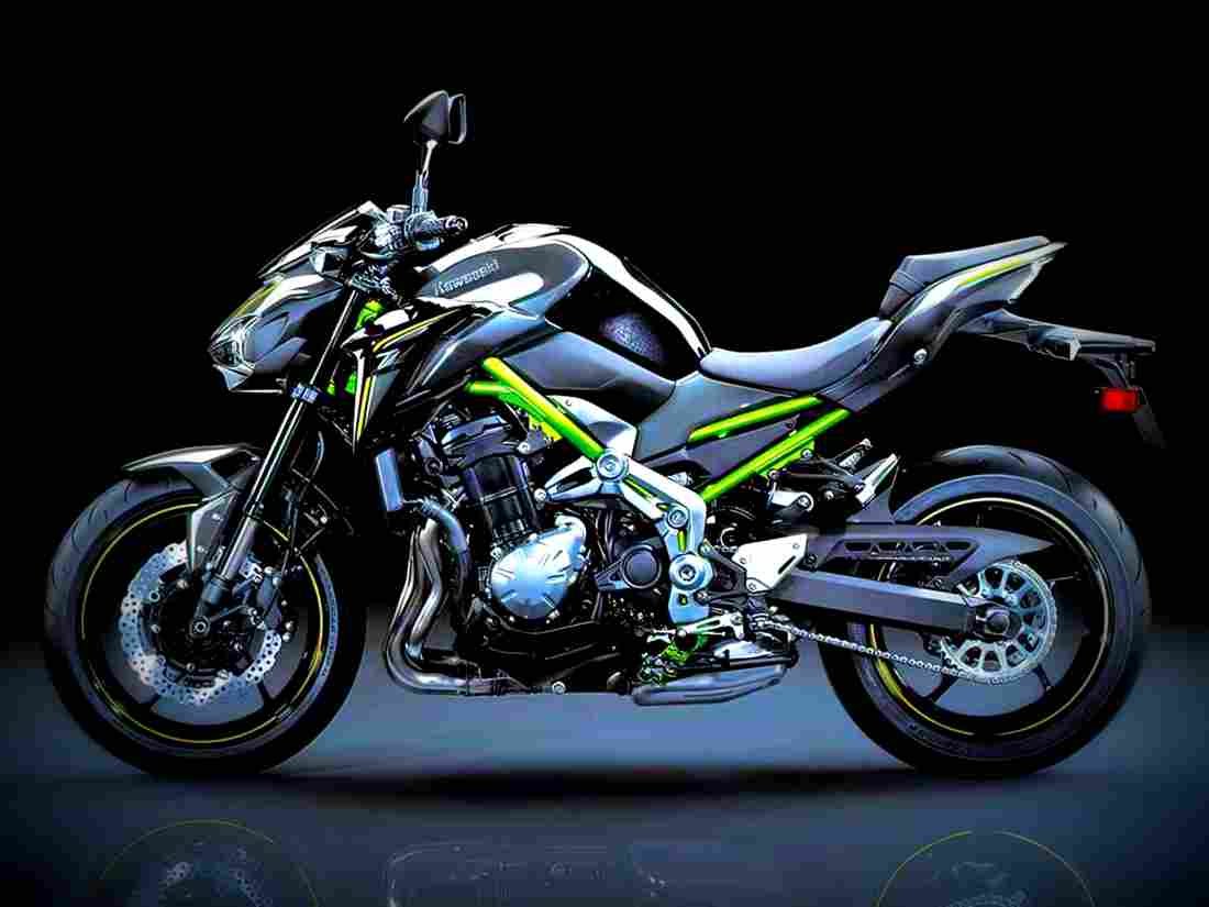 Kawasaki Z900 2017 1 motorbike A4 Photo Print
