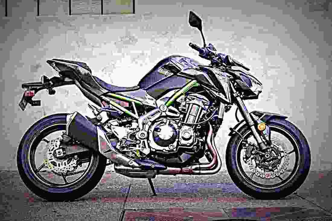 Kawasaki Z900 2017 2 motorbike A4 Photo Print