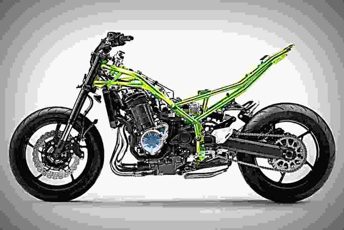 Kawasaki Z900 ABS 2017 3 motorbike A4 Photo Print