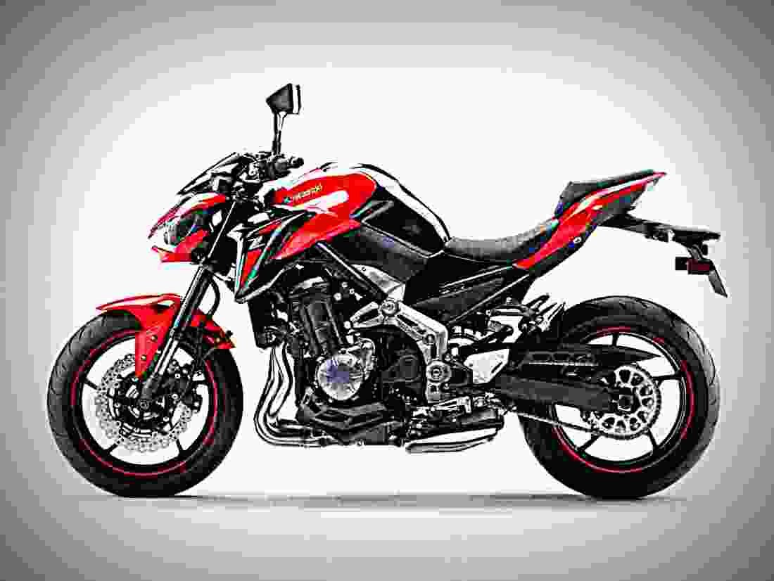 Kawasaki Z900 ABS 2018 2 motorbike A4 Photo Print