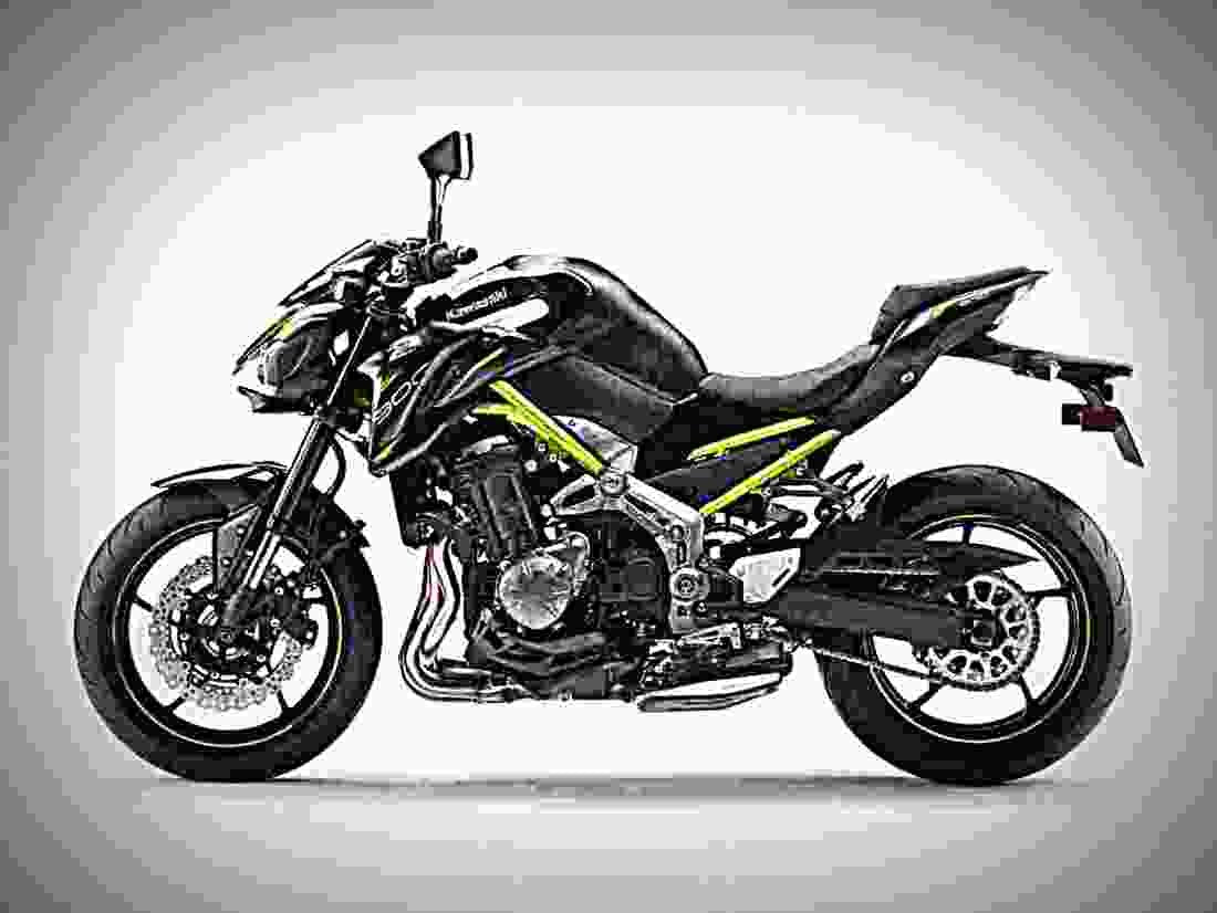 Kawasaki Z900 ABS 2019 1 motorbike A4 Photo Print