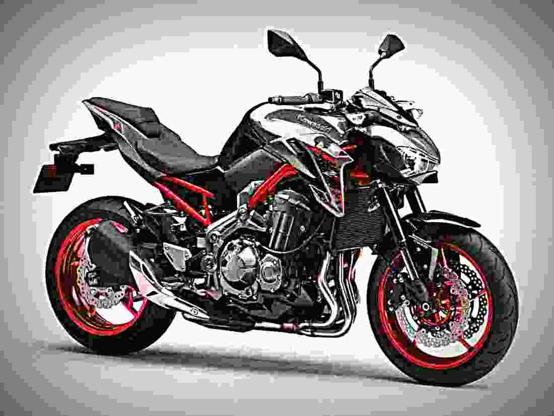 Kawasaki Z900 ABS 2019 2 motorbike A4 Photo Print