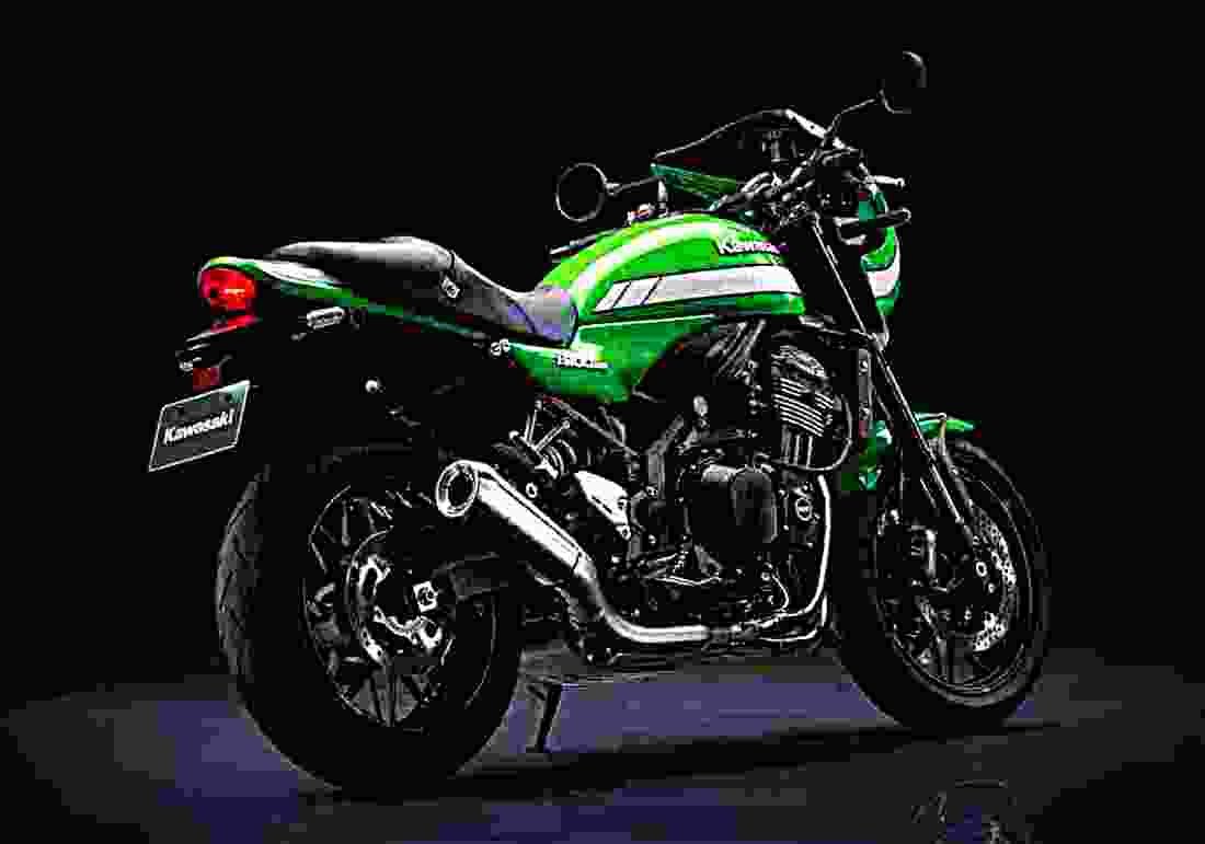 Kawasaki Z900RS Cafe 2018 4 motorbike A4 Photo Print