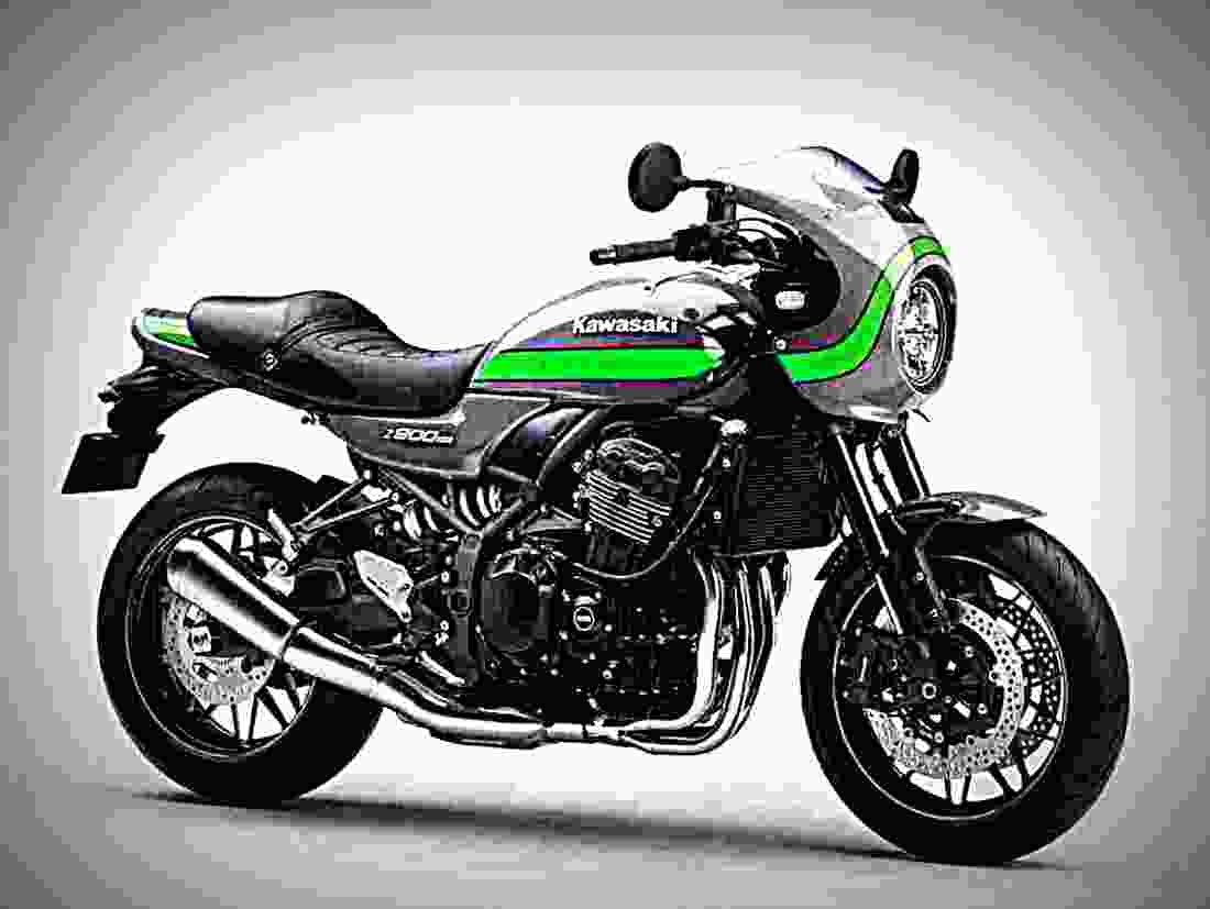 Kawasaki Z900RS Cafe 2019 1 motorbike A4 Photo Print