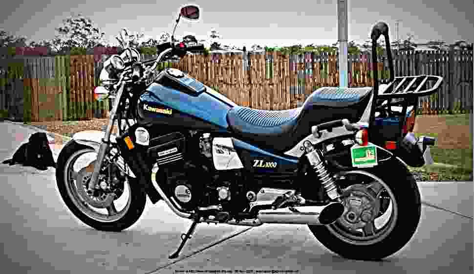 Kawasaki ZL 1000 1988 5 motorbike A4 Photo Print