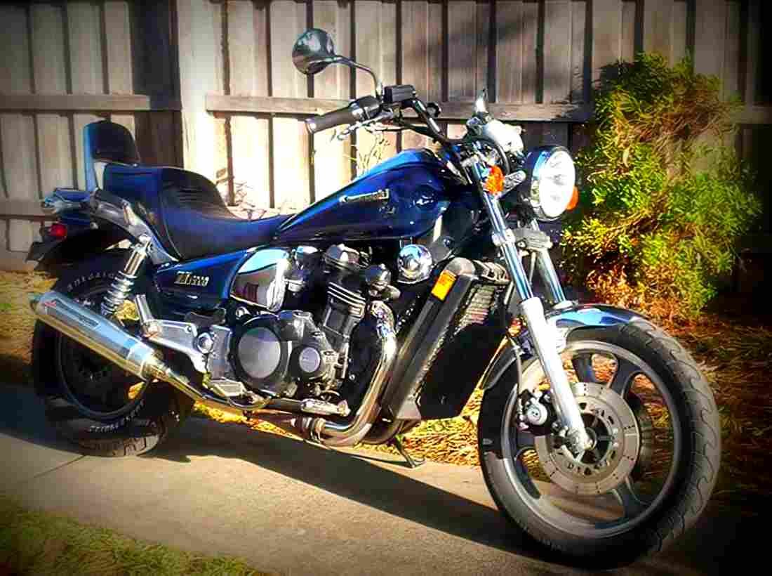 Kawasaki ZL 1000 (reduced effect) 1989 3 motorbike A4 Photo Print