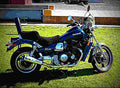 Kawasaki ZL 1000 (reduced effect) 1989 4 motorbike A4 Photo Print