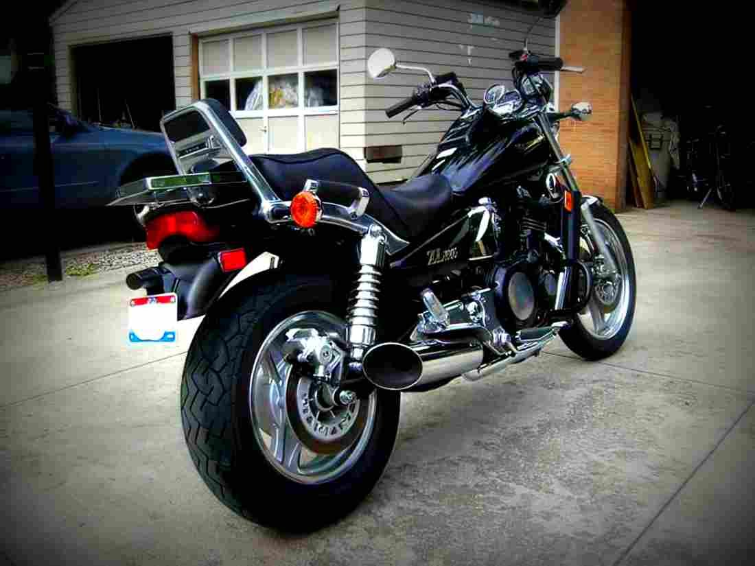 Kawasaki ZL 1000 (reduced effect) 1989 5 motorbike A4 Photo Print