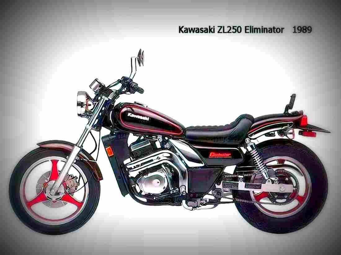 Kawasaki ZL 400 Eliminator 1990 3 motorbike A4 Photo Print