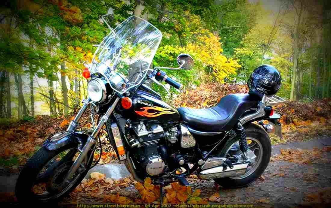 Kawasaki ZL 600 1988 2 motorbike A4 Photo Print