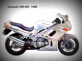 Kawasaki ZL 600 1989 3 motorbike A4 Photo Print