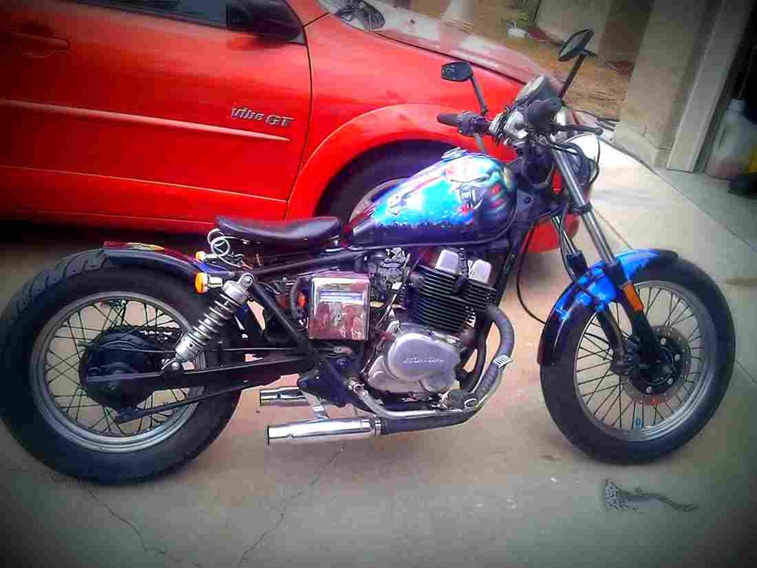 Kawasaki ZL 600 Eliminator 1995 5 motorbike A4 Photo Print