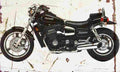 Kawasaki ZL900 Eliminator 1986 Aged Vintage A4 Photo Print