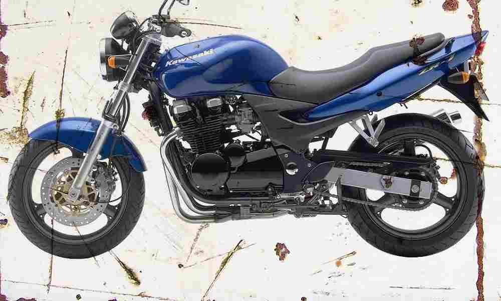Kawasaki ZR7 2001 Aged Vintage A4 Photo Print
