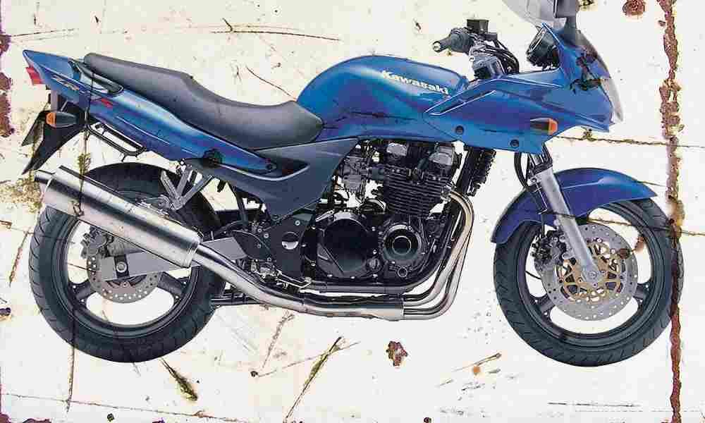 Kawasaki ZR7S 2004 Aged Vintage A4 Photo Print