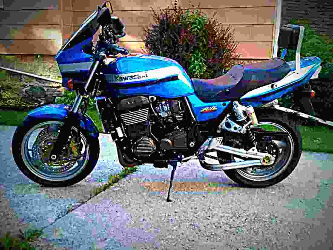 Kawasaki ZRX 1200 R 2003 3 motorbike A4 Photo Print