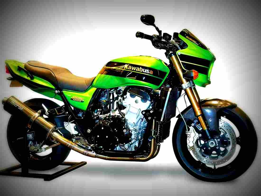 Kawasaki ZRX 1200 R 2004 3 motorbike A4 Photo Print