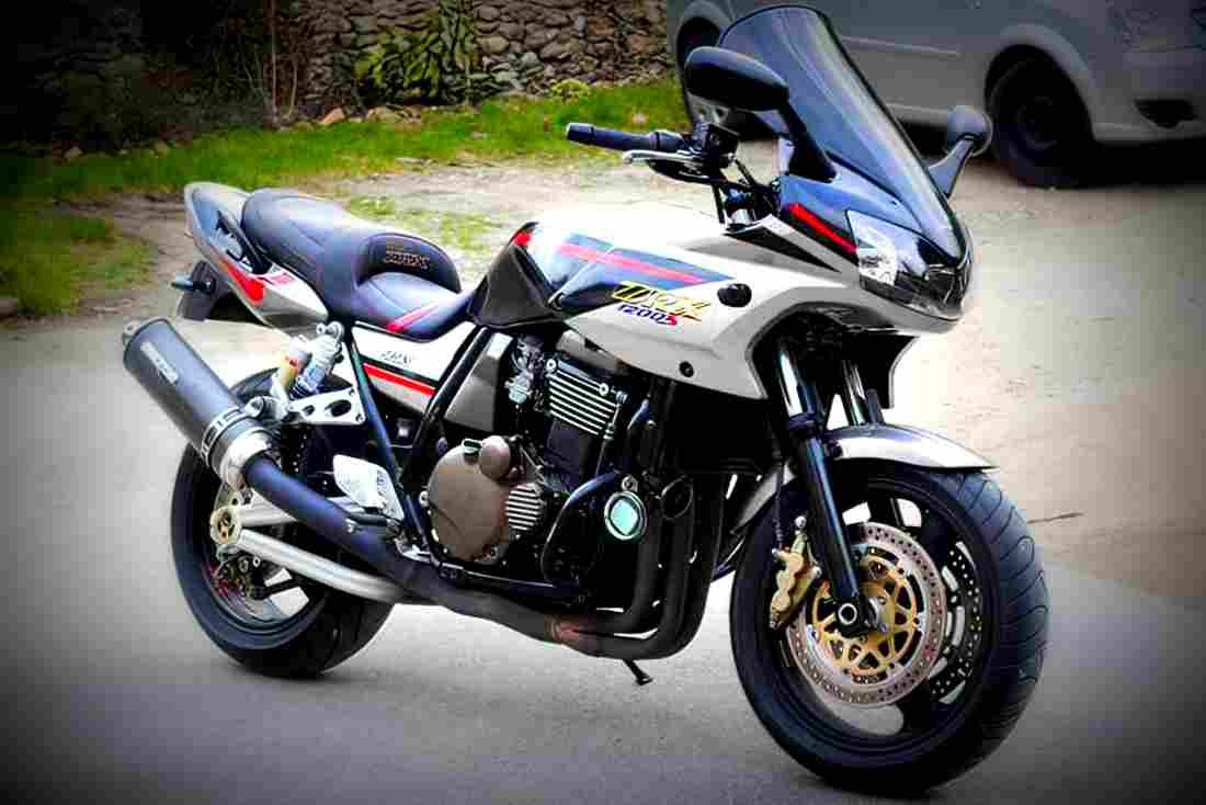 Kawasaki ZRX 1200 S 2001 3 motorbike A4 Photo Print